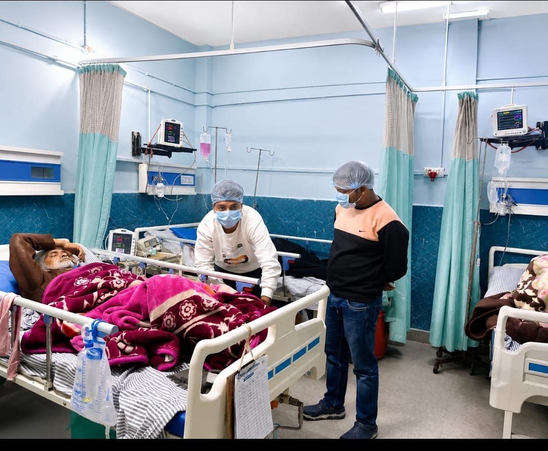 Patient care and monitoring area inside Siddhi Dialysis Center